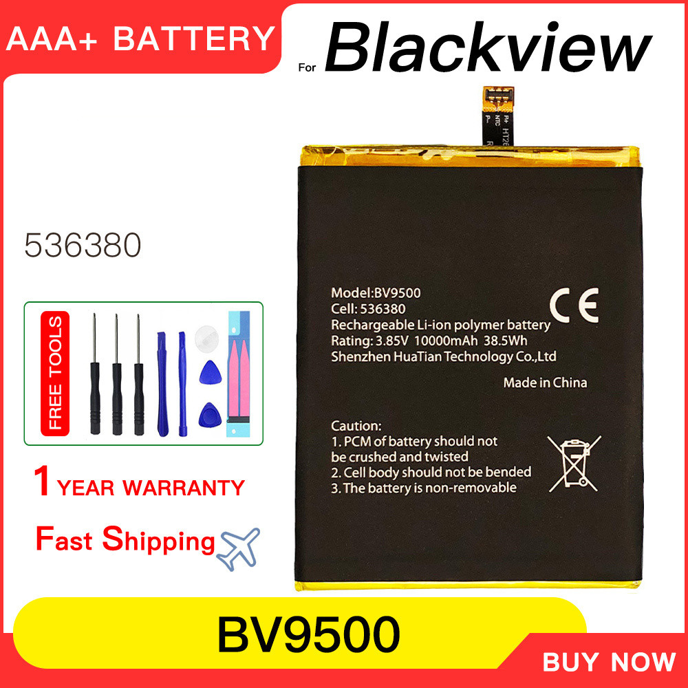 Genuine 10000mAh BV9500 Replacement Battery For Blackview BV9500 /BV9500 Pro MT6763T 536380 mobile b