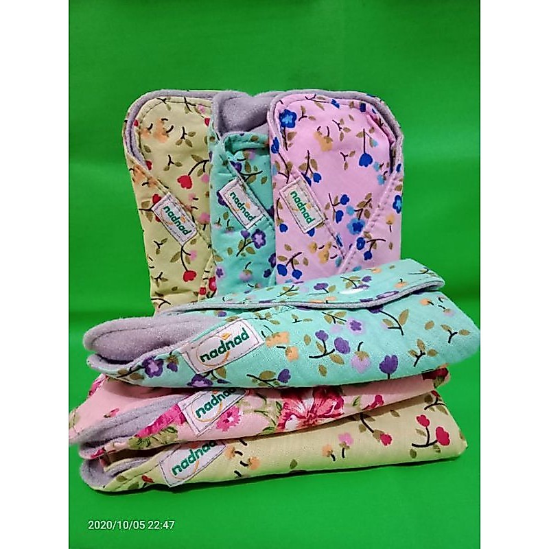 Menspad Nadnad maxi 6biji 35cm 125ml night nait malam menstrual pad menstrualpad Paket Pembalut kain