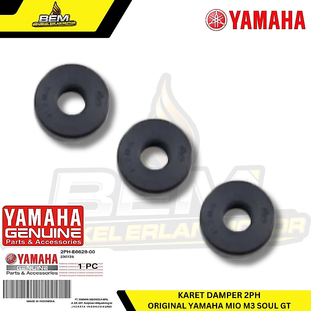 2PH-E6629-00 Karet Dumper SET Yamaha Mio M3, Soul GT Original Honda