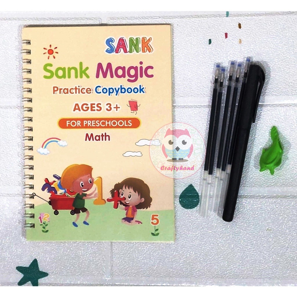 ( laku ) REUSABLE BOOK ENGLISH VERSION/BUKU LATIHAN MENULIS/MAGIC PEN/BOOK/PEN CONTROL TRAINING/ELEM