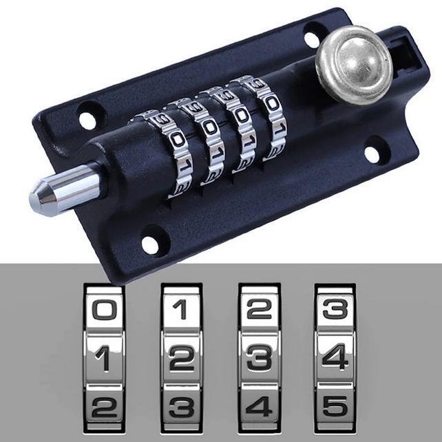 Grendel Slot Kunci Pintu Dengan Kode Digit Angka Kombinasi Paswword Untuk Gembok Pintu
