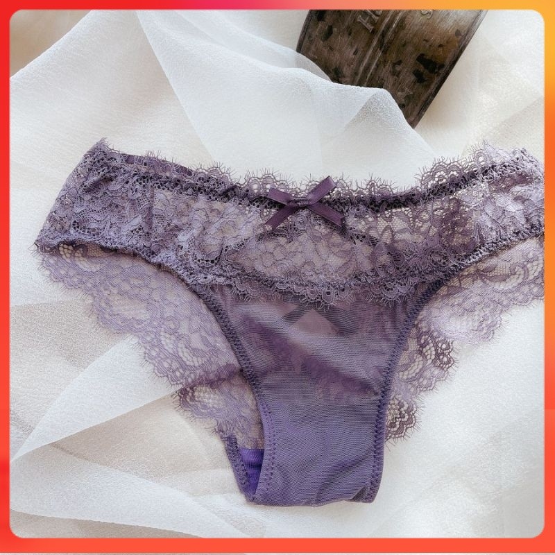 __PROMO__ Hazel Panties CD Celana Dalam Renda Lace Sexy Brokat Cute Genic Pakaian Dalam Seserahan br