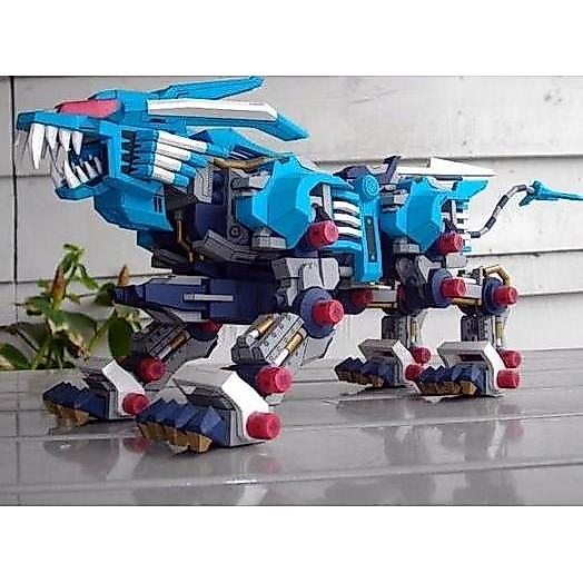(Mainan Kertas) DIY Papercraft Pola ZOIDS RZ-028 Blade Liger Jasmine Print Color