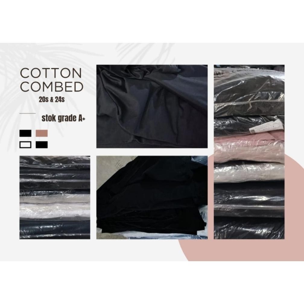 KAIN COTTON COMBED 1KG 20S & 24S STOK A+ Sale