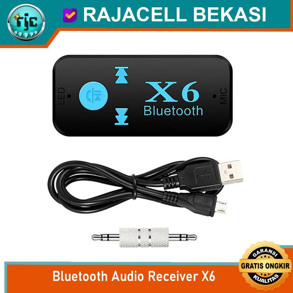 RJC Bluetooth Audio Receiver X6 USB Bluetooth 5.0 dengan MIC dan 3,5mm Aux Out