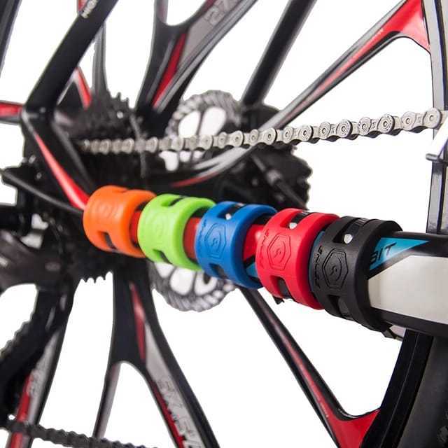 Foto Enlee Pelindung Frame Fork Rantai Chain Protection Guard Sepeda MTB Pushbike