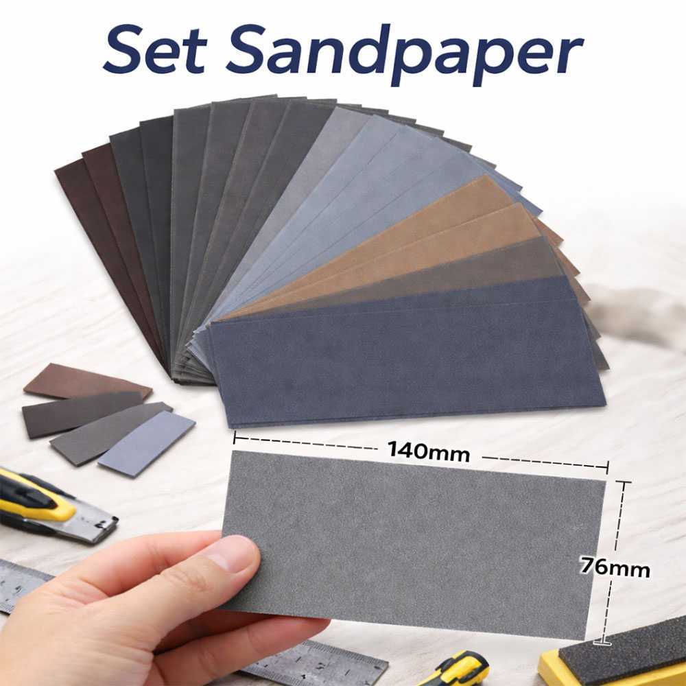 BAISDY Kertas Amplas Sandpaper Carbide Grit 400-3000# 76x140mm 15PCS - CW70 - GNX