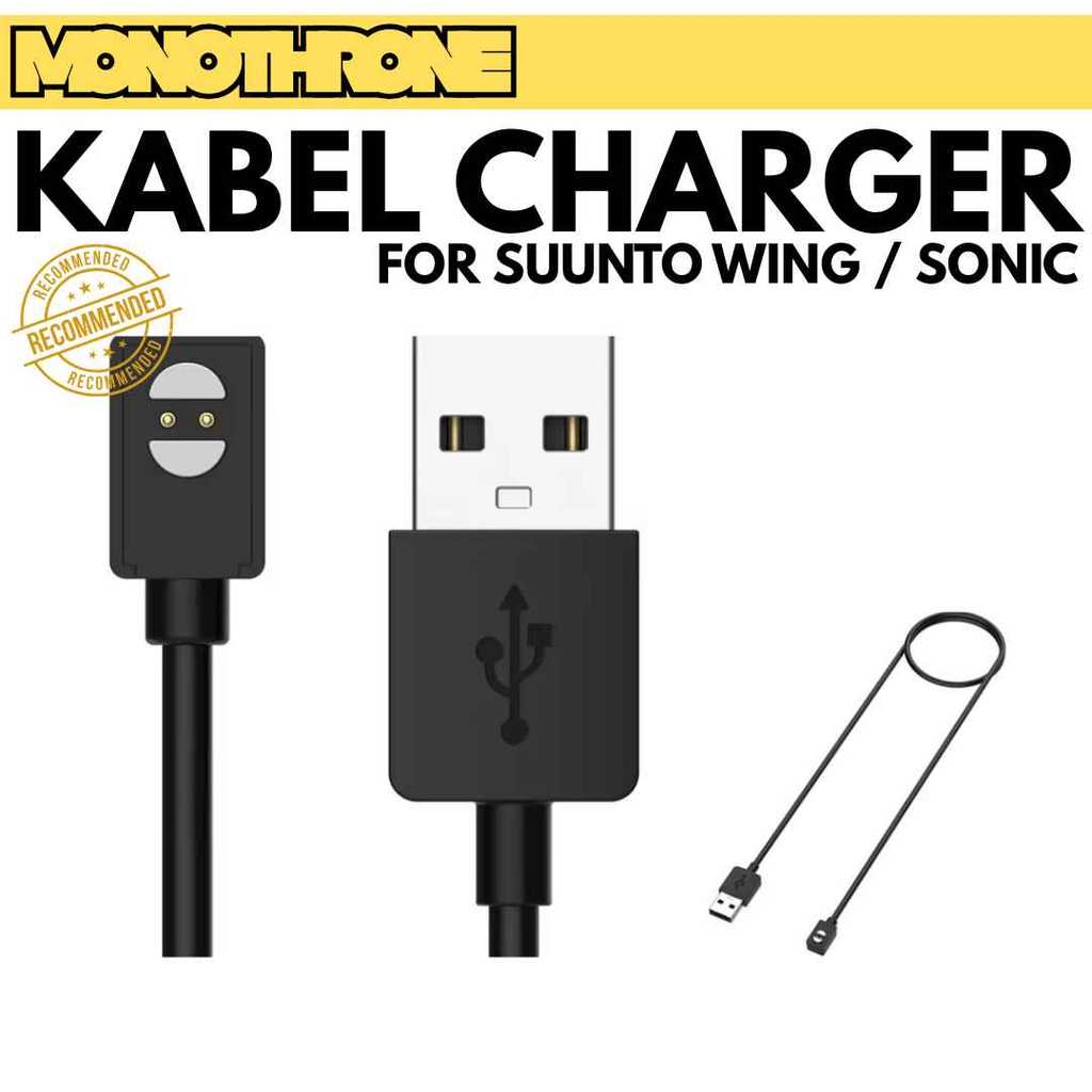 Kabel Charger Suunto Wing  / Sonic Charger Suunto Sonic Wing Bone USB Kabel Headphone Headset Suunto