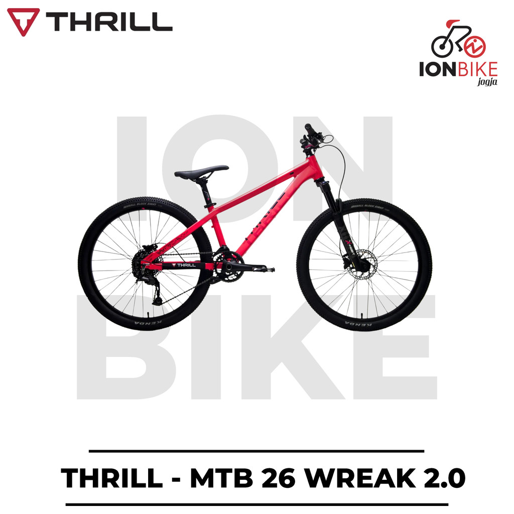BARANG LANGKA - Sepeda MTB 26 THRILL Wreak 2.0 1x9 Speed Frame Alloy Ringan Rem Hydrolik Shimano - D