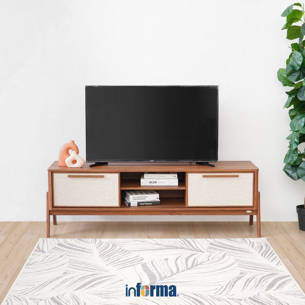 Informa Velton Rak TV - Cokelat Walnut Cabinet TV Stand Meja TV Lemari TV