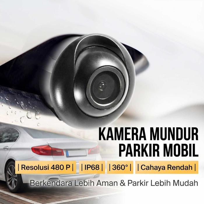lbb BudgetGadget Kamera Mundur Parkir Mobil Car DVR Blind Spot Camera 360 Degree Waterproof Sensor C