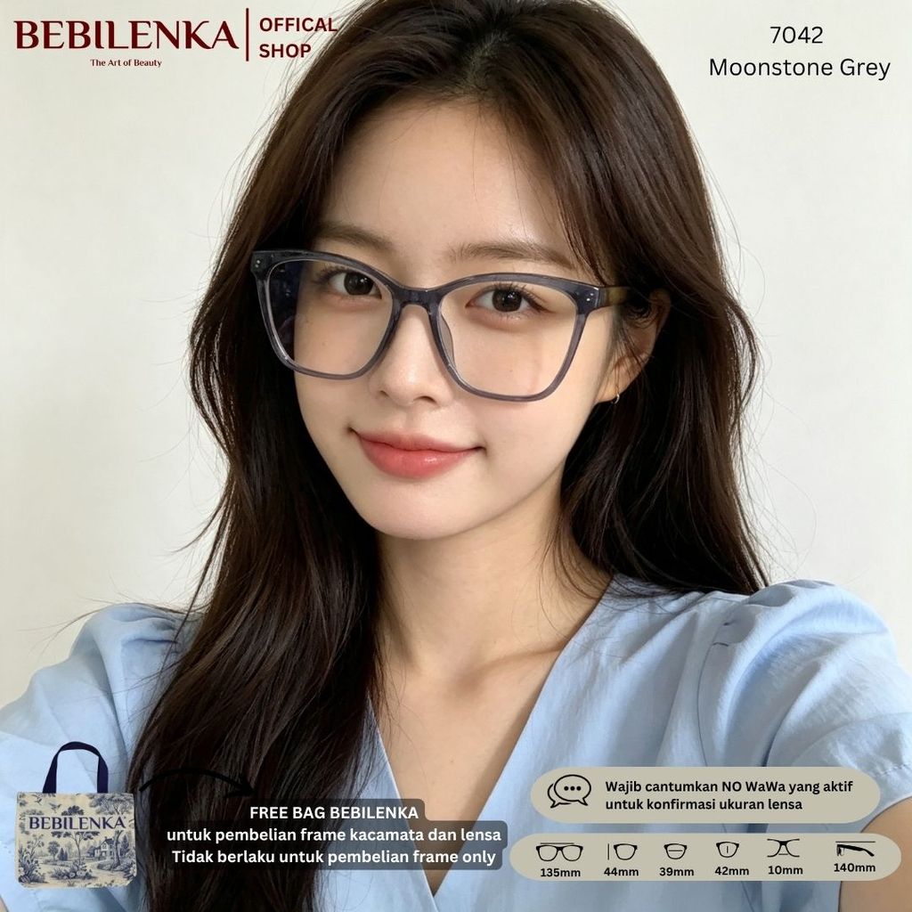Kacamata Bebilenka Kode 2477 - 7042 Free Bag Bebilenka Tas Kacamata Korea Kotak Kacamata Gaya, Kacam