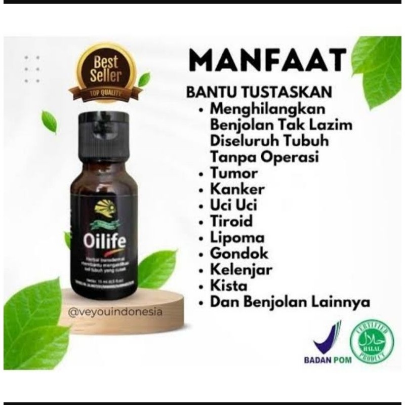 Oilife Original Minyak Oles Obat Benjolan Asli Ampuh By Dalvie