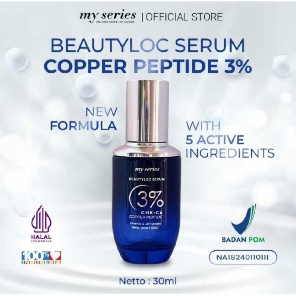 [ADA BUKTI PEMBELIAN OFFICIAL STORE]SERUM COPPER PEPTIDE MY SERIES 3%