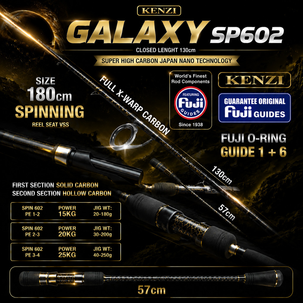 JORAN SPINNING KENZI GALAXY 180 FUJI SOLID CARBON