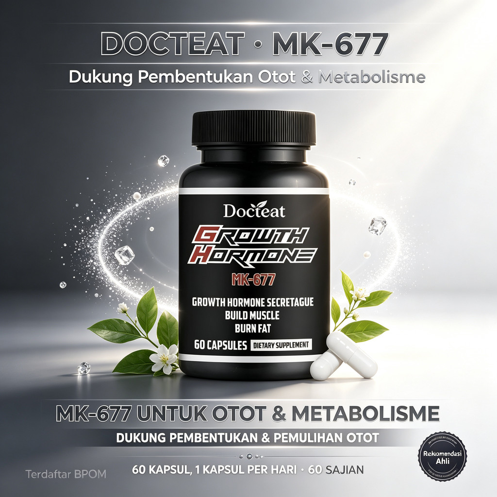 Docteat MK-677 60 Kapsul, Dukung Pembentukan Otot & Metabolisme Tubuh ly90311