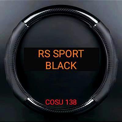 Sarung Cover Stir Carbon RS Sport Kulit Hrv Brio Brv Jazz Mobilio dll - Hitam
