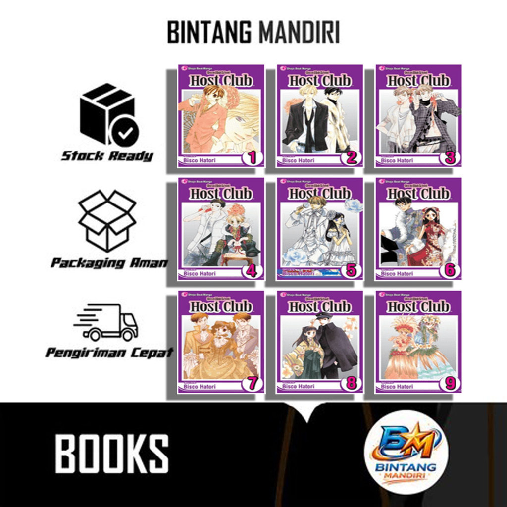 Komik Manga Ouran High School Host Club (18 Book Series)