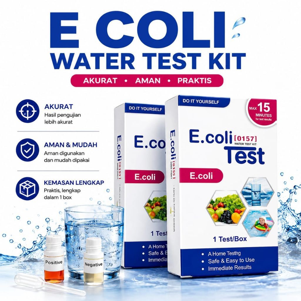E coli Water Test Kit - Alat test kadar Air E coli 0157