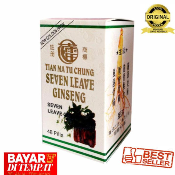 APOTEK ASLI ORIFINL  TERLARISS  seven leave ginseng Seven Leave Ginseng / Tian Ma Tu Chung 7leave Bo
