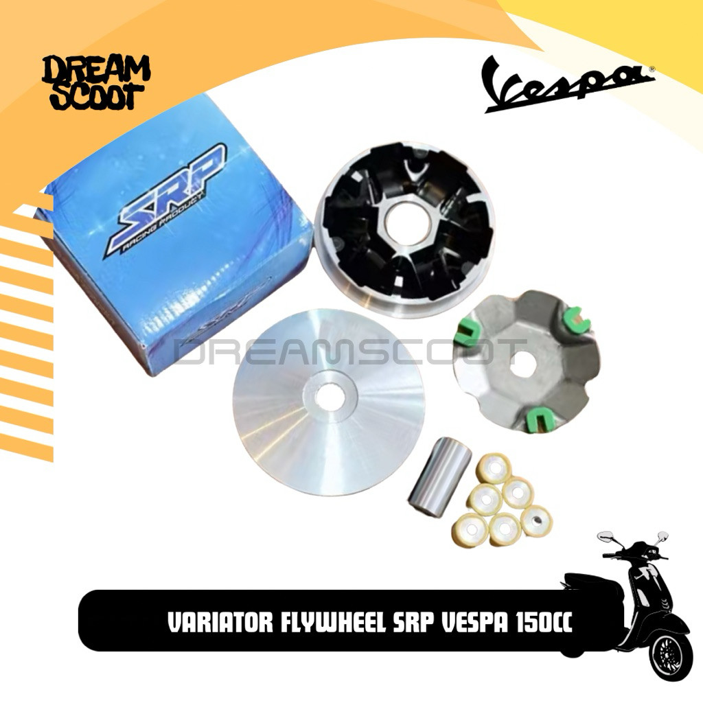 Pulley Variator Flywheel Set SRP Vespa Matic Vespa Sprint Vespa Primavera Vespa S Vespa LX Vespa GTS