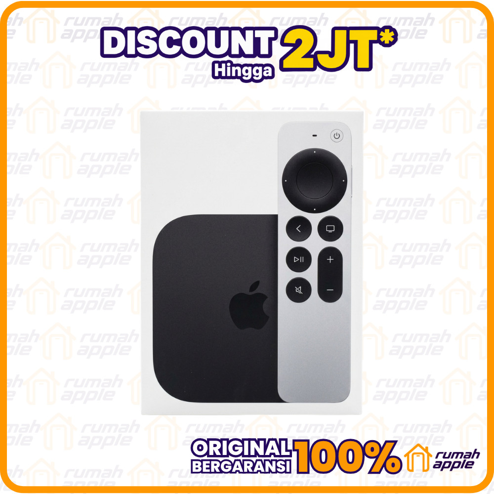 Apple TV 4K Gen 3 A15 Bionic 64GB 128GB WiFi Ethernet Dolby Vision HDR10+ Dolby Atmos