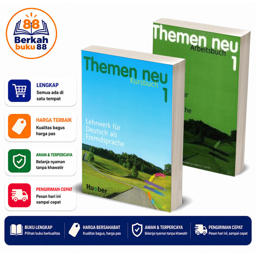 Bahasa Jerman Themen Neu 1 Kursbuch & Arbeitsbuch A1 – Deutsch für Anfänger
