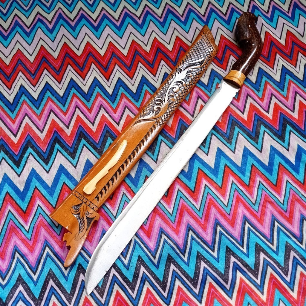PUTRA KATANA Golok Asli Cibatu Golok Baja Per Pemotong Kayu dan Bambu Full Tank
