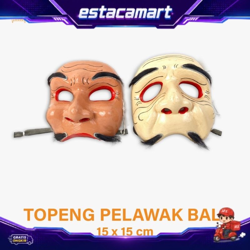 Topeng Bondres Halus - Topeng pelawak Bali - Topeng Lucu Bali - Topeng Bondres -Topeng Unik - Topeng