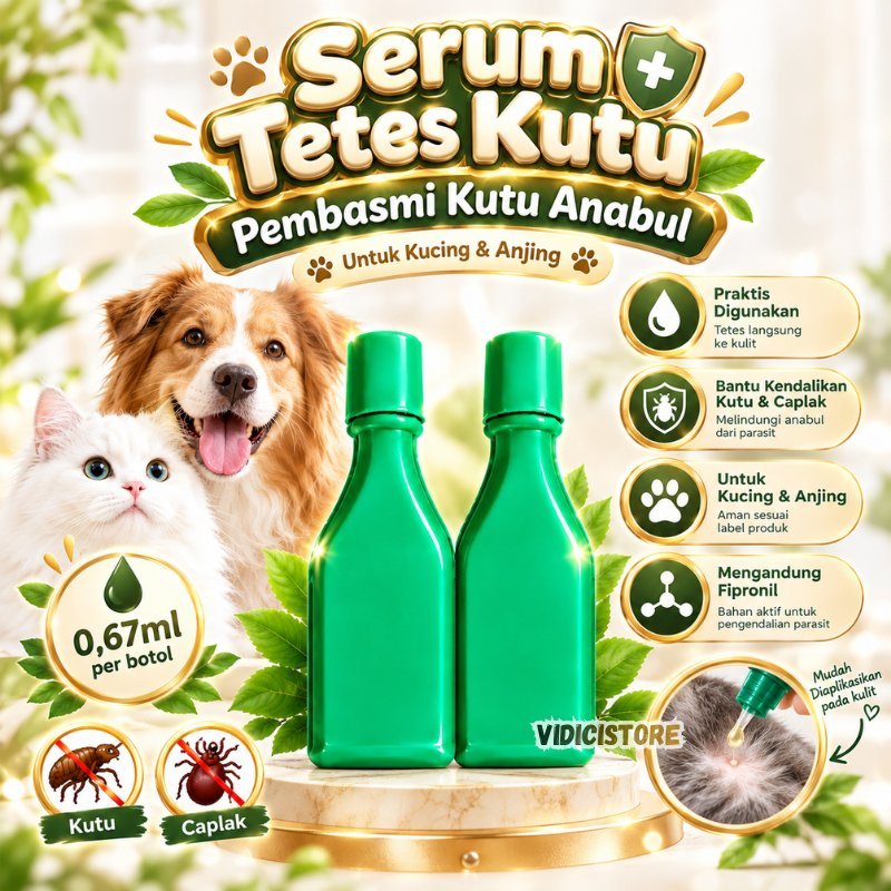 TETES ANTI KUTU Obat Kutu Kucing & Aman untuk kucing hamil dan kitten 1.5bulan cat