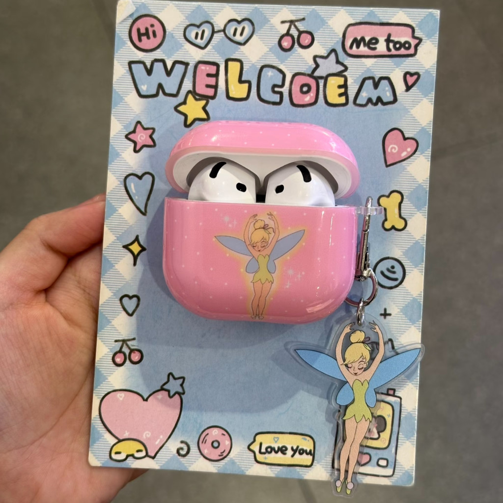 Casing AirPods 5 Motif Bunga Pink Soft Anti Jatuh untuk AirPods Pro 3 AirPods 4 Pro 2
