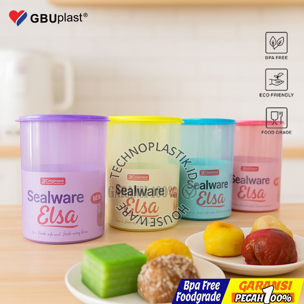 GBU Elsa 4000ml Sealware Bulat – Wadah Makanan & Minuman Kedap Udara