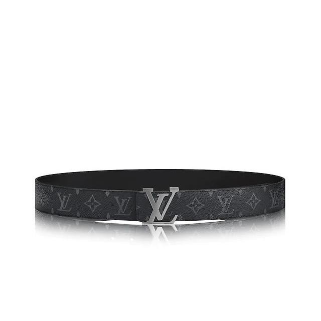 LV Monogram Eclipse Reversible Belt Black 100% Authentic - 100