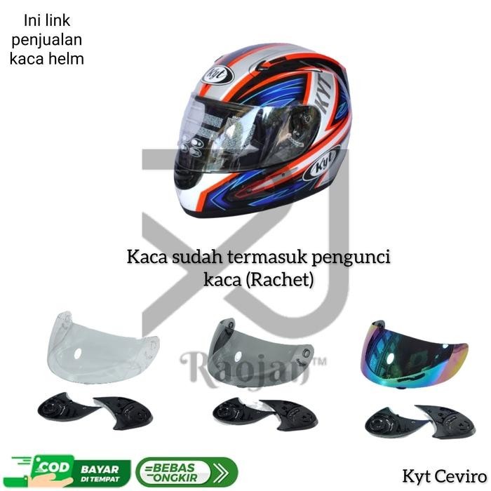Kaca helm Kyt Ceviro Visor helm Kyt Ceviro Rachet