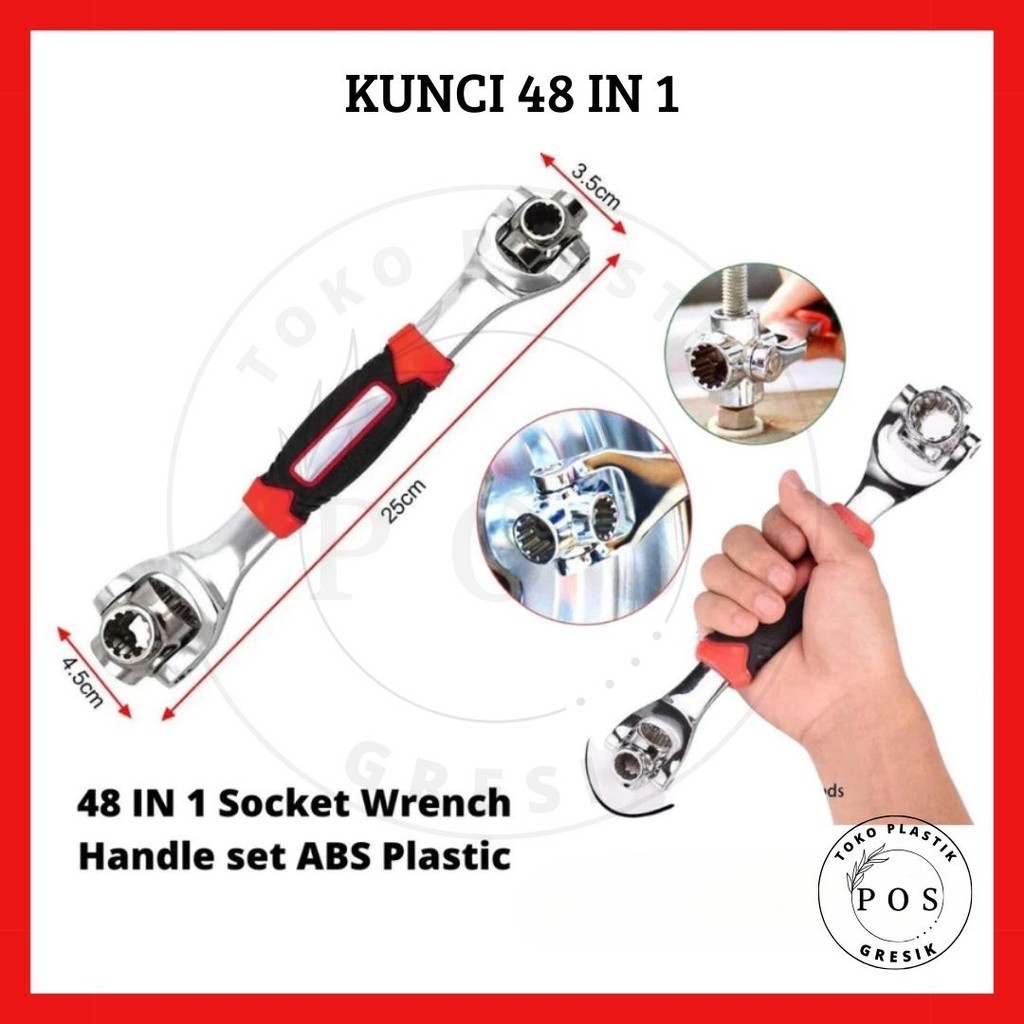 Kunci 48 IN 1 kunci pas multifungsi serbaguna