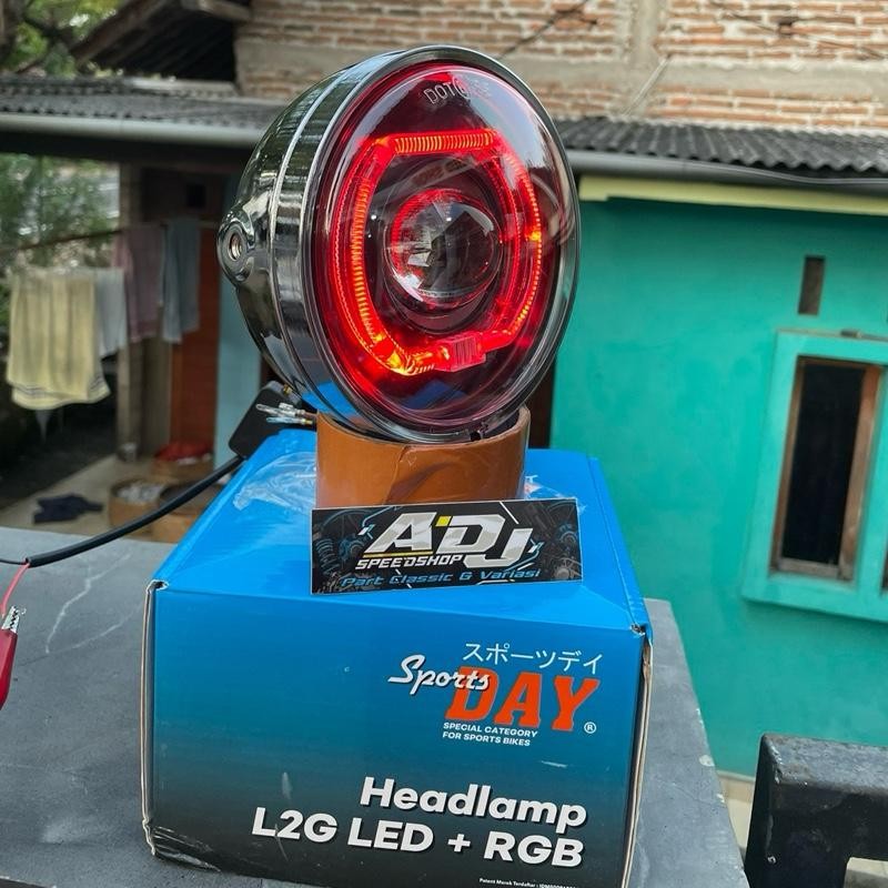 BATOK L2g crom set BILED ala ala RGB lampu biled RGB set batok l2g crom sportday