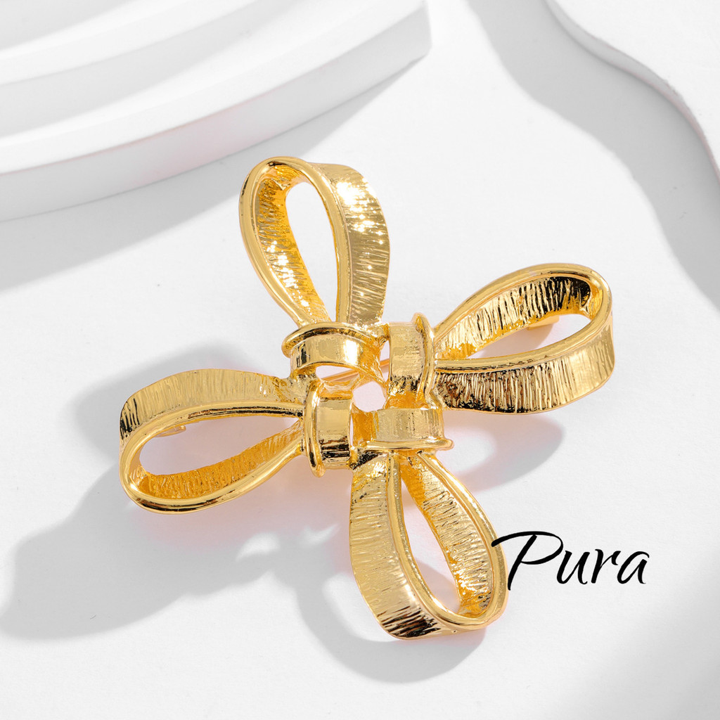 Pura Bros Pita Busur Salib Emas Eropa dan Amerika Pin Temperamen Antik Abad Pertengahan Aksesori Set