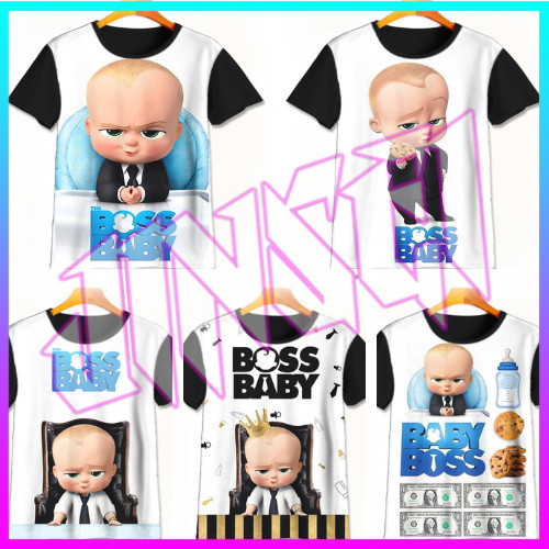 Kaos Baby Boss 3D Keren | Kaos Kartun Baby Boss | Baju Baby Boss Murah Untuk Anak Umur 1-12 Tahun - 