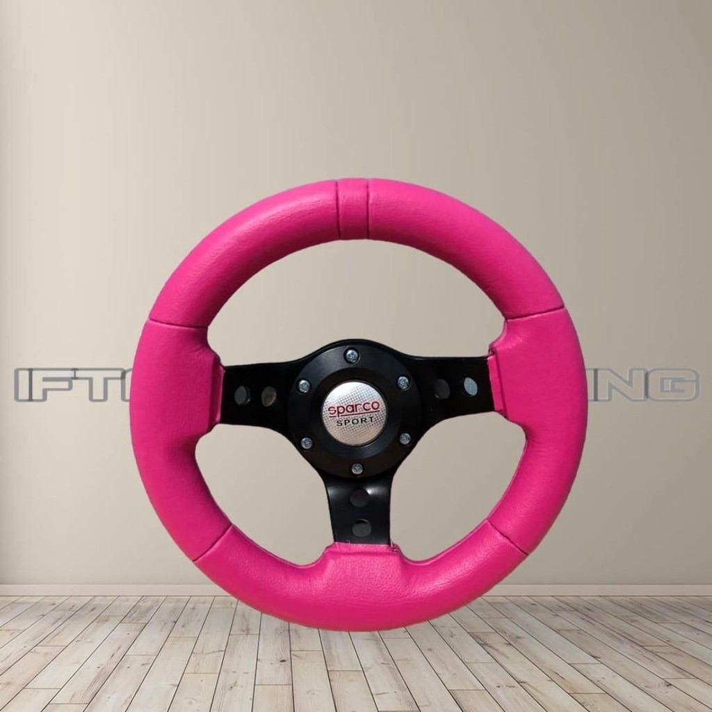 Stir Setir mobil racing ring 3 semi celong pink