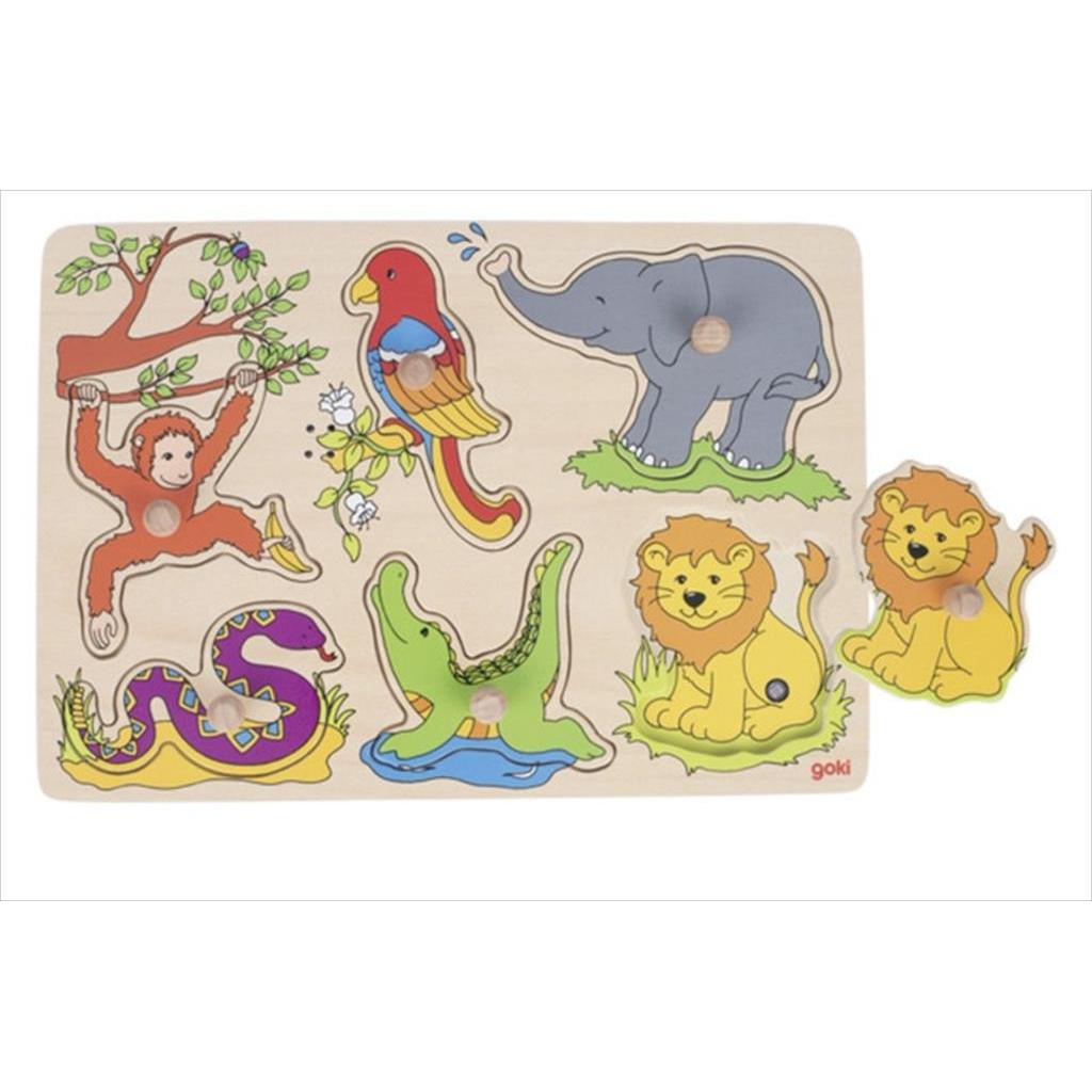 Goki Sound Puzzle Zoo Animals