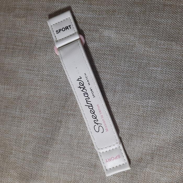 [Promo] 20mm Tali Jam Tangan Omega x Swatch Nato Strap moon watch - Putih Pink