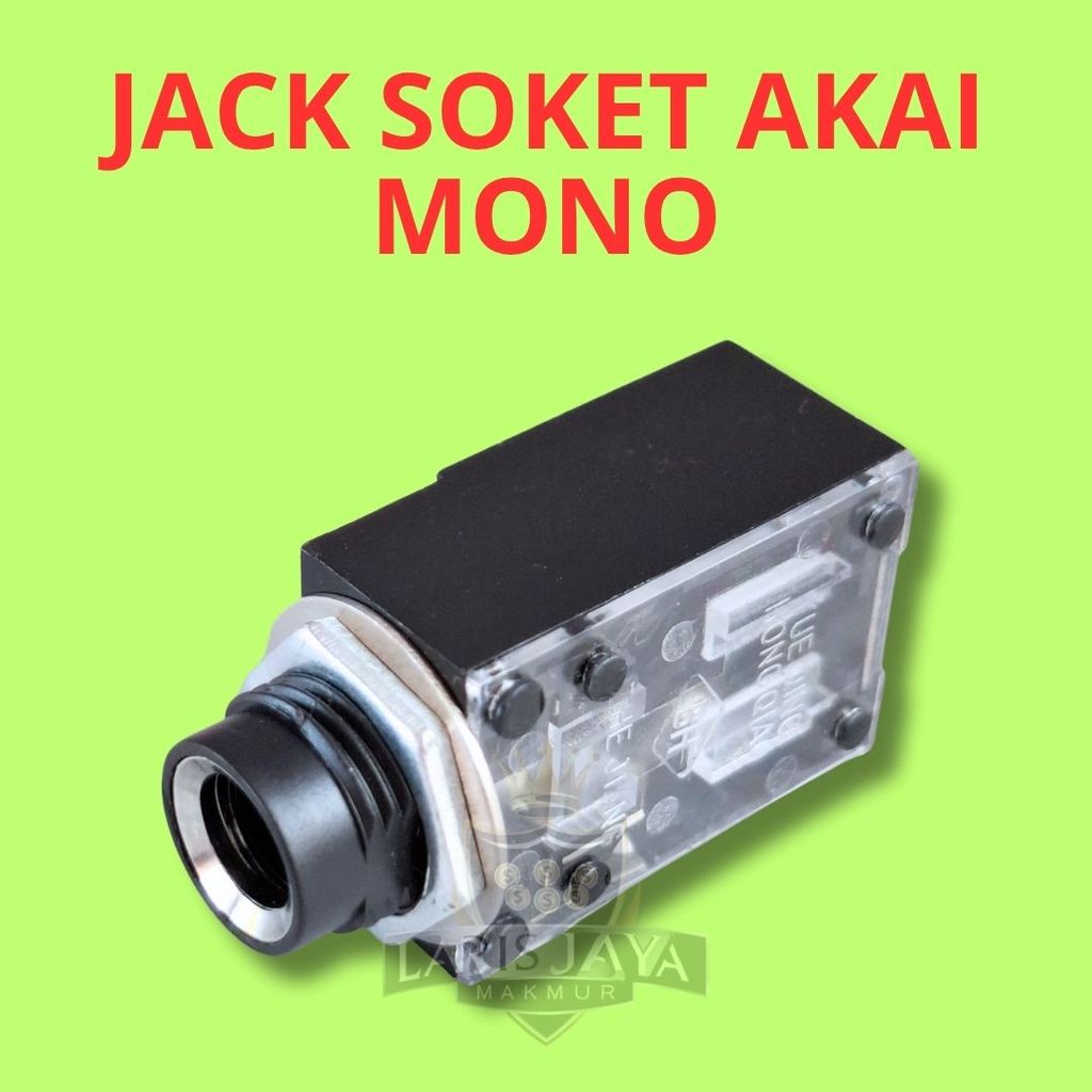 Soket Mic Akai 4 Pin Mono – Transparan Model Kotak