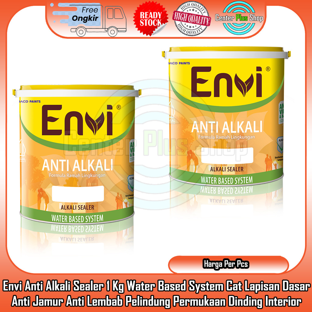 Envi Anti Alkali Sealer 1 Kg Water Based System Cat Lapisan Dasar Anti Jamur Anti Lembab Pelindung P