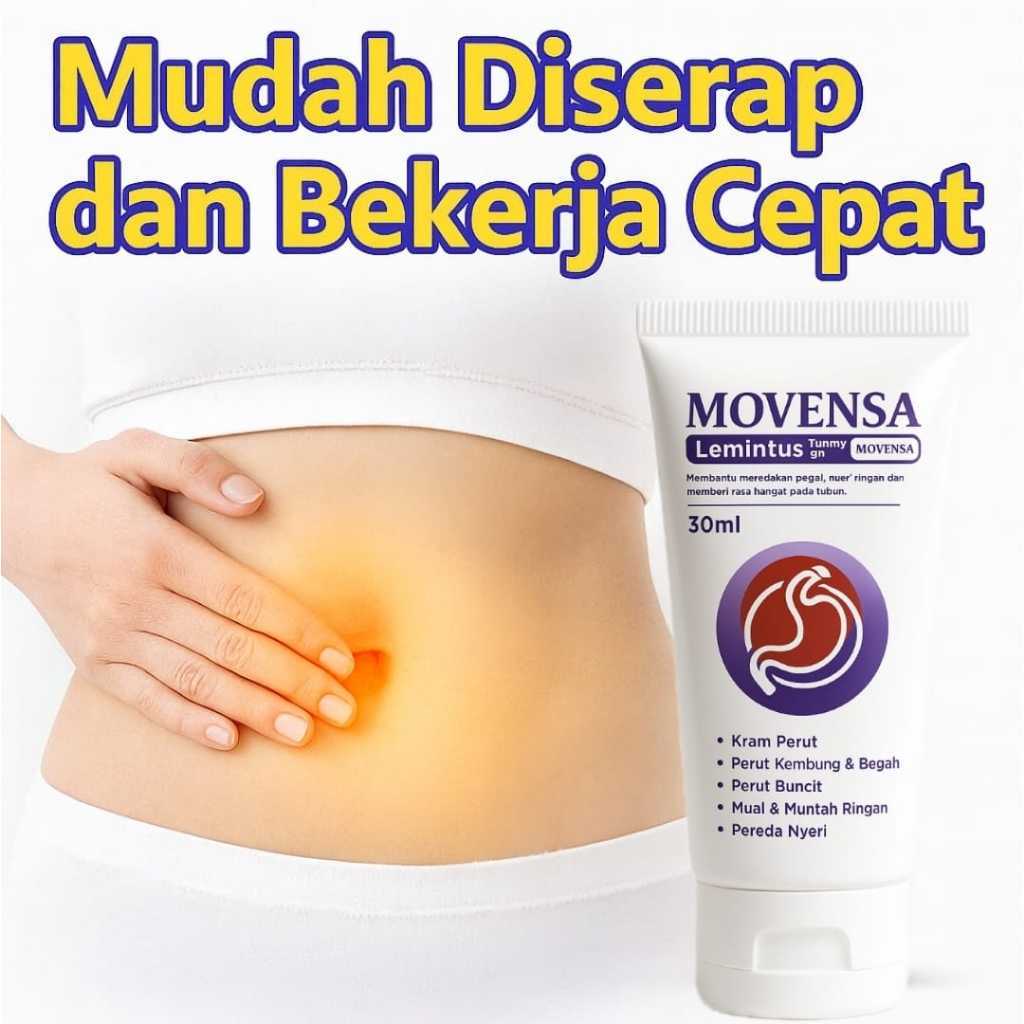 Soothing Gel Movensa Herbal Original Krim Gel Cream Pereda Nyeri Perut Aman untuk Asam Lambung