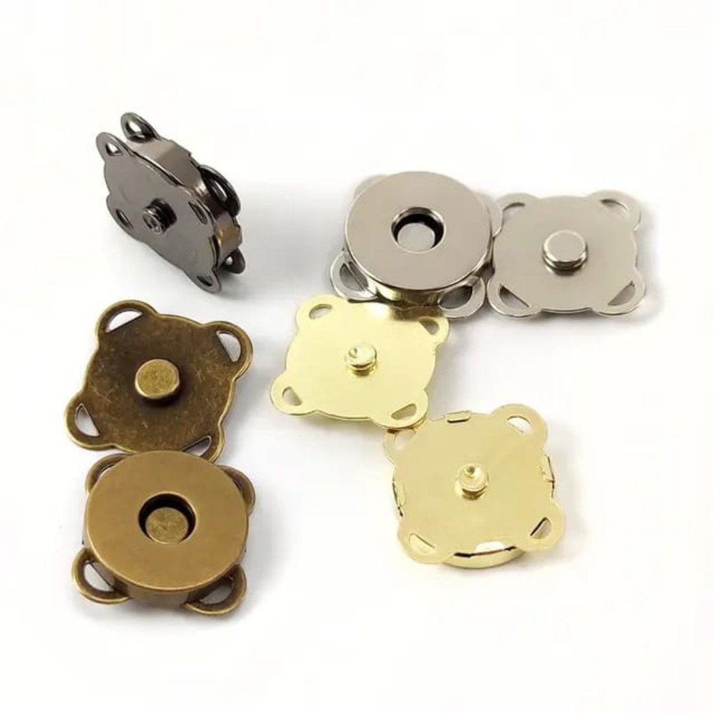 MAGNET JAHIT Kancing magnet super kuat ukuran 10mm/14mm/18mm Kancing Magnet Kuping Jahit Magnetic Bu