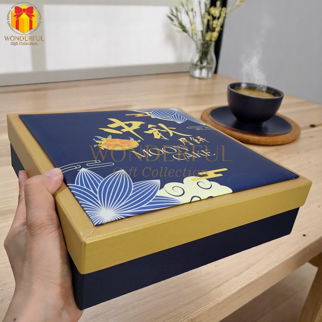 Hardbox MoonCake Kotak Hampers Kue Bulan Model Bantal MC-BOX-BNT