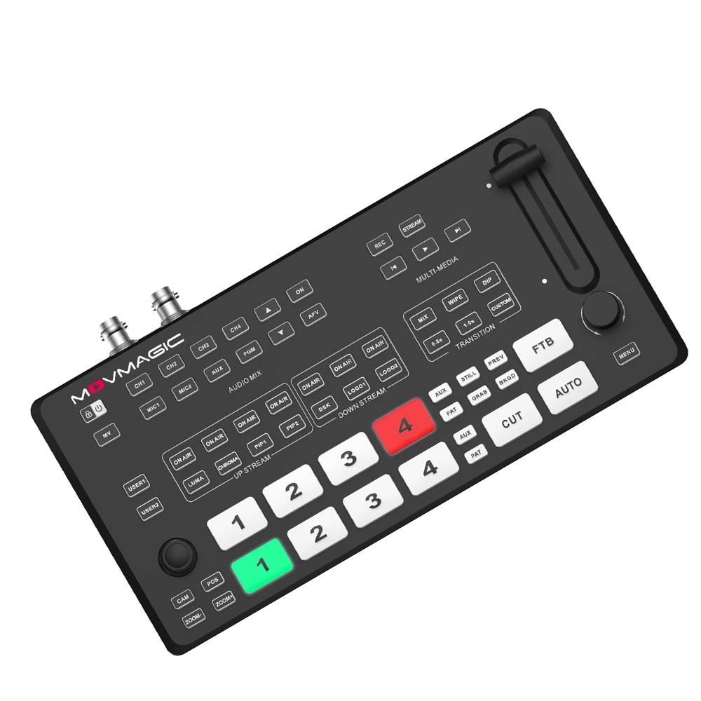 M4ES 5CH SDI USB HDMI-compatible Professional Video Switcher 4K60P Video Audio Mixer  4K For Live St