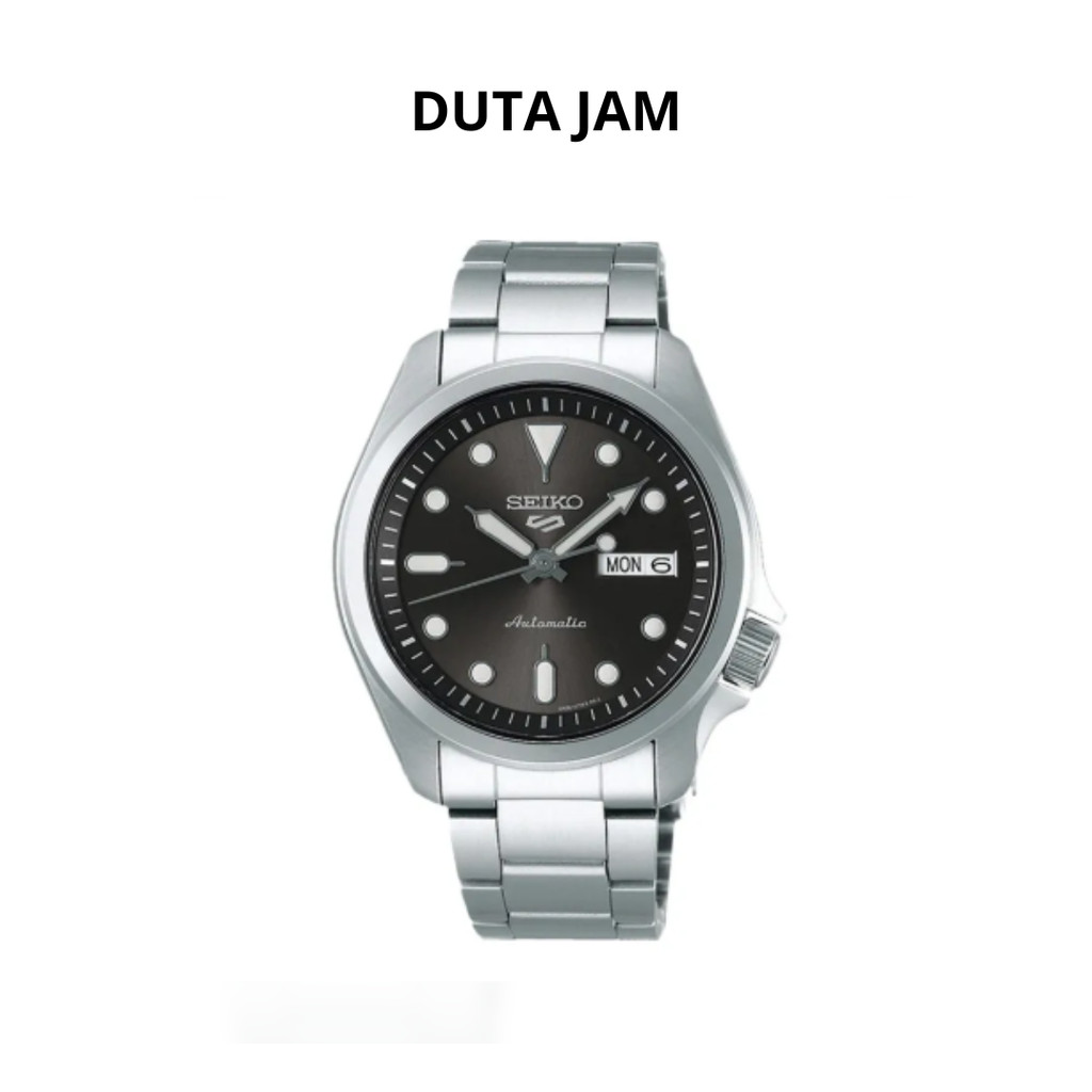 JAM TANGAN PRIA SEIKO 5 SRPE51K1 SPORTS AUTOMATIC STAINLESS STRAP GREY SILVER