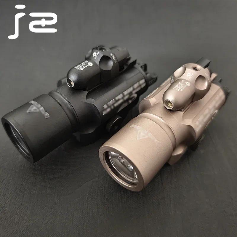 Tactical SF X400 X400U Ultra Flashlight Red Laser LED White Light for Hanging Hunting Weapon Light F