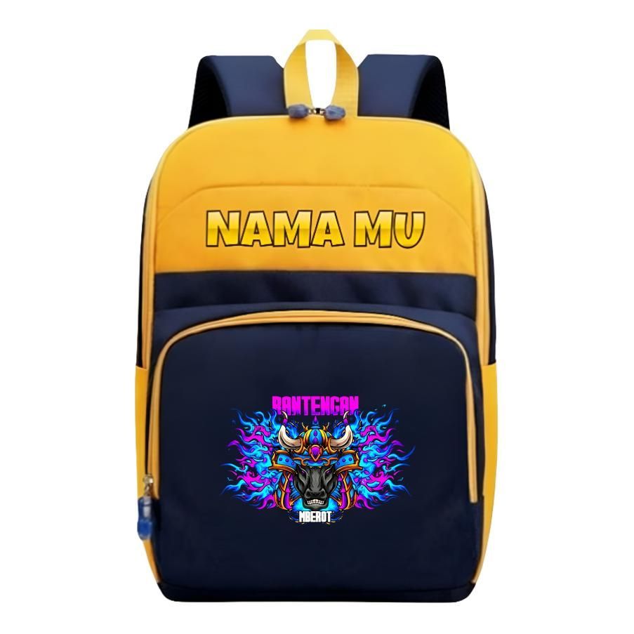 Tas Ransel BANTENGAN MBEROT GANK JARANAN MALANG, Bisa Tulis Nama Sendiri, Sekolah TK SD, Import, Ant